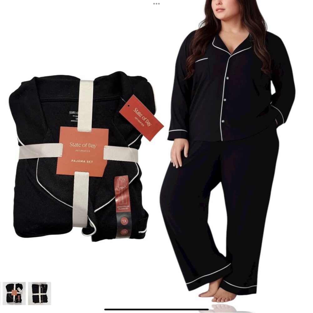 Women's Black Pajama Set NWOT